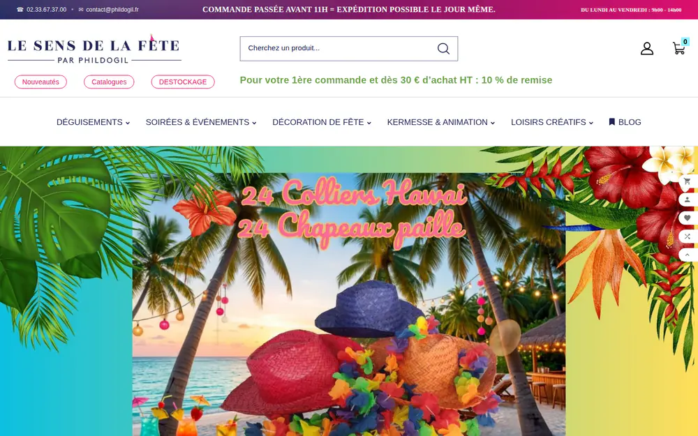 Aperçu réel du projet Le Sens de la fête
