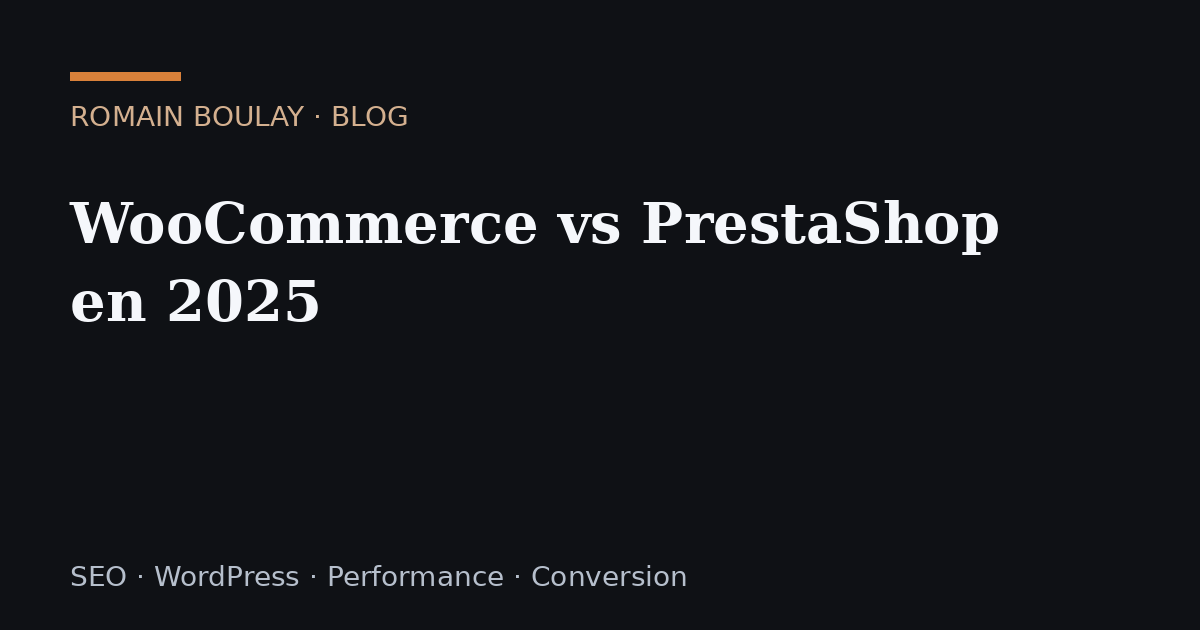 WooCommerce vs PrestaShop en 2026